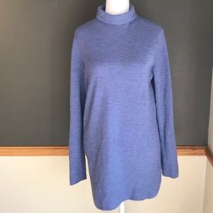 Eileen Fisher Petite 100% Merino Wool Sweater Tunic Lavender Purple PM